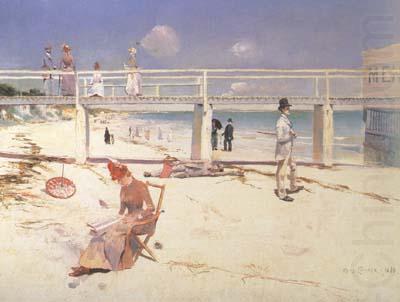 Charles conder A Holiday at Mentone china oil painting image